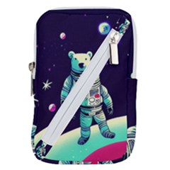 Bear Astronaut Futuristic Belt Pouch Bag (large) by Bedest