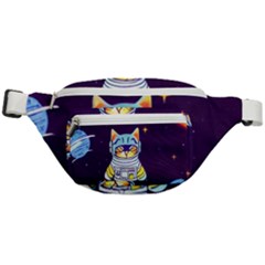 Cat Astronaut Space Retro Universe Fanny Pack by Bedest