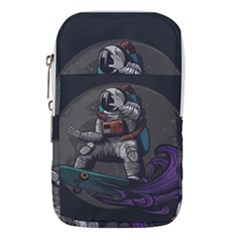 Illustration Astronaut Cosmonaut Paying Skateboard Sport Space With Astronaut Suit Waist Pouch (large) by Ndabl3x