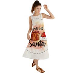 Santa Cookies Christmas Summer Maxi Dress by Sarkoni