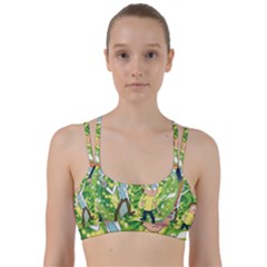 Rick And Morty Adventure Time Cartoon Line Them Up Sports Bra by Bedest