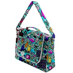 Graffiti Pop Art Crazy Retro Box Up Messenger Bag by Bedest