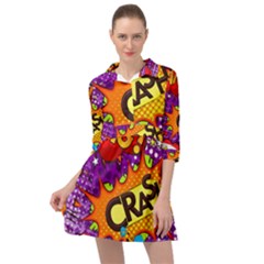 Crash Bang Adventure Time Art Boom Graffiti Mini Skater Shirt Dress by Bedest