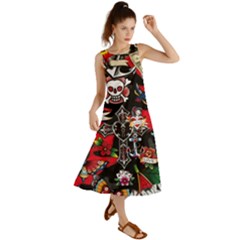 Graffiti Tatoo Skate Art Boom Summer Maxi Dress by Bedest