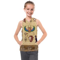 Egypt Horizontal Illustration Kids  Sleeveless Hoodie by Hannah976