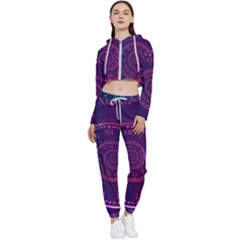 Time Machine Cropped Zip Up Lounge Set by Hannah976