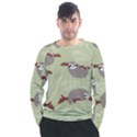 Sloths Pattern Design Men s Long Sleeve Raglan T-Shirt View1