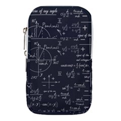 Mathematical Seamless Pattern With Geometric Shapes Formulas Waist Pouch (small) by Hannah976