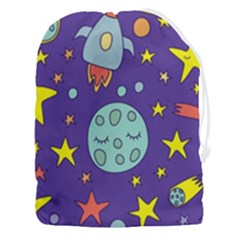 Card With Lovely Planets Drawstring Pouch (3xl) by Hannah976