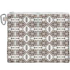 Brown Snake Skin Canvas Cosmetic Bag (xxxl) by ConteMonfrey