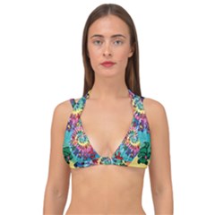 Grateful Dead Artsy Double Strap Halter Bikini Top by Bedest