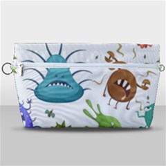 Dangerous Streptococcus Lactobacillus Staphylococcus Others Microbes Cartoon Style Vector Seamless P Handbag Organizer by Ravend