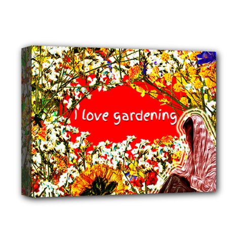 Garden Lover Deluxe Canvas 16  X 12  (stretched)  by TShirt44