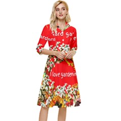 Garden Lover Classy Knee Length Dress by TShirt44