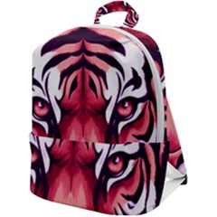 Tiger Design Zip Up Backpack by TShirt44