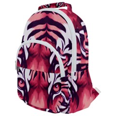 Tiger Design Rounded Multi Pocket Backpack by TShirt44