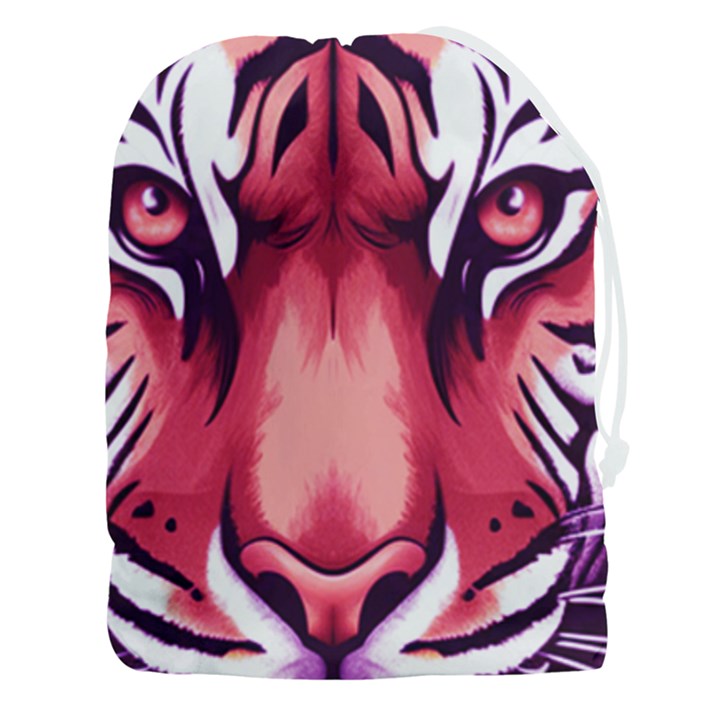 Tiger Design Drawstring Pouch (3XL)