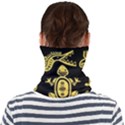 Mexican Culture Golden Tribal Icons Face Seamless Bandana (Adult) View2