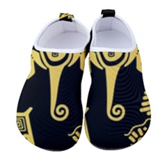 Mexican Culture Golden Tribal Icons Women s Sock-style Water Shoes by Apen