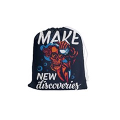 Make Devil Discovery  Drawstring Pouch (medium) by Saikumar