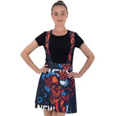 Make Devil Discovery  Velvet Suspender Skater Skirt by Saikumar