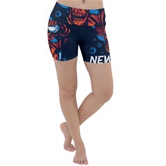 Make Devil Discovery  Lightweight Velour Yoga Shorts by Saikumar