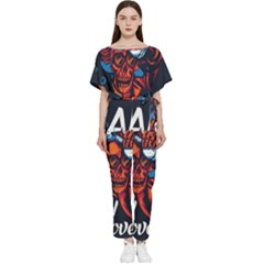 Make Devil Discovery  Batwing Lightweight Chiffon Jumpsuit by Saikumar