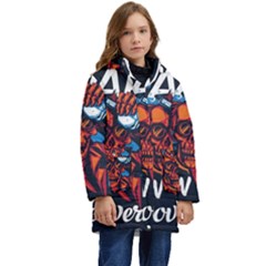 Make Devil Discovery  Kids  Hooded Longline Puffer Jacket by Saikumar