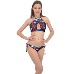 Make Devil Discovery  Cross Front Halter Bikini Set by Saikumar