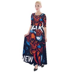 Make Devil Discovery  Half Sleeves Maxi Dress by Saikumar