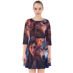 Be Fearless Smock Dress by Saikumar