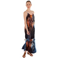 Be Fearless Cami Maxi Ruffle Chiffon Dress by Saikumar