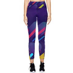 Colorful Abstract Background Pocket Leggings  by Ravend