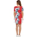 The Great Wave Of Kaiju Tiered Short Sleeve Babydoll Dress View4