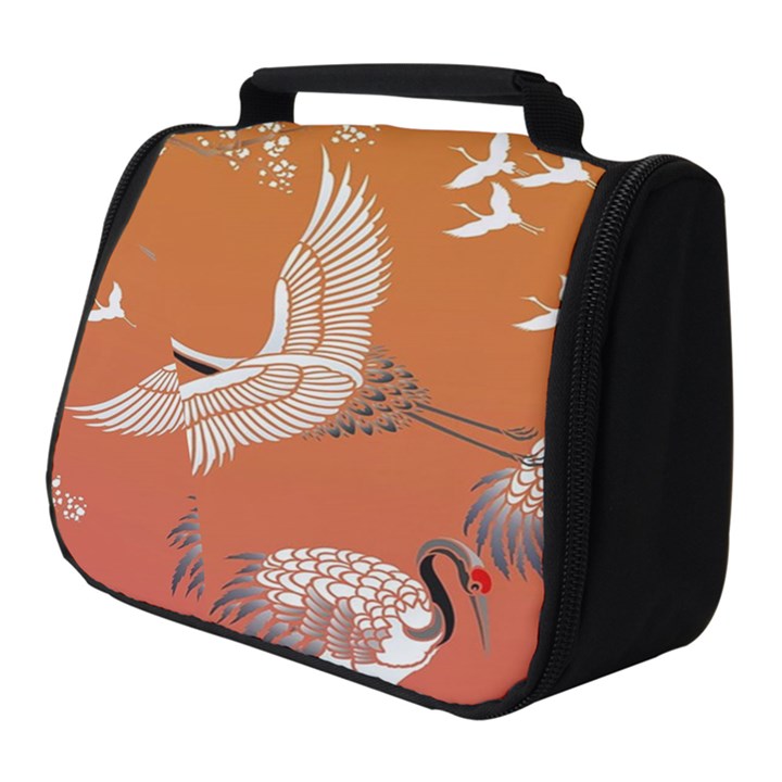 Japanese Crane Painting Of Birds Full Print Travel Pouch (Small)