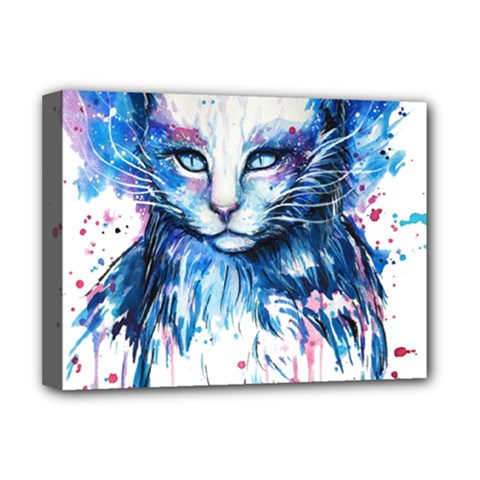 Cat Deluxe Canvas 16  X 12  (stretched)  by saad11