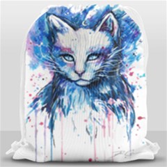 Cat Drawstring Bag (large) by saad11