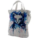 Cat Canvas Messenger Bag View1