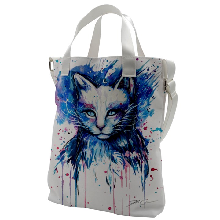 Cat Canvas Messenger Bag