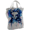 Cat Canvas Messenger Bag View2