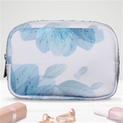 Blue-flower Make Up Pouch (small) by saad11