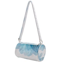 Blue-flower Mini Cylinder Bag by saad11