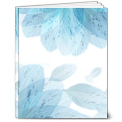 Blue-flower 8  X 10  Hardcover Notebook by saad11