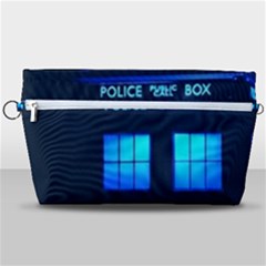 Blue Tardis Doctor Who Police Call Box Handbag Organizer by Cendanart