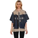 Tardis Doctor Who Minimal Minimalism Women s Batwing Button Up Shirt View1