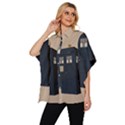 Tardis Doctor Who Minimal Minimalism Women s Batwing Button Up Shirt View2