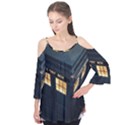 Tardis Bbc Doctor Who Dr Who Flutter Sleeve T-Shirt  View1