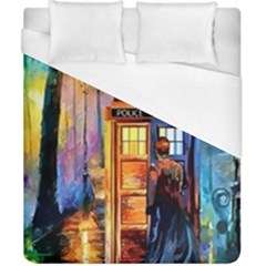 Tardis Doctor Who Paint Painting Duvet Cover (california King Size) by Cendanart