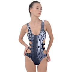 Tire Side Cut Out Swimsuit by Ket1n9