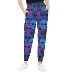 Skull Pattern Wallpaper Women s Tapered Pants by Ket1n9